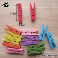 Colored Wood Clip Cute fancy paper clips Family Foto Pegs Zakka Official Clips